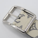 LOUIS VUITTON ルイヴィトン MP010T ベルト チャップマンブラザーズ モノグラムサバンナ サンチュール リヴェルソ 紺×白 袋 J291