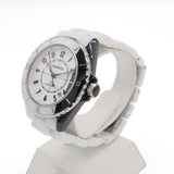 稼働 腕時計 CHANEL シャネル J12 パラドックス H6515 自動巻き ホワイト×ブラック セラミック 箱ギャラ取説 J5