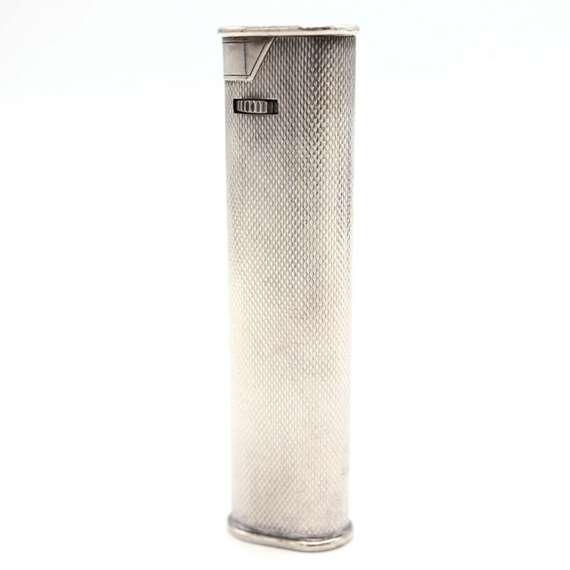 dunhill ダンヒル ガスライター スリム オーバル ローラー式 シルバーカラー 着火未確認 H3162-1