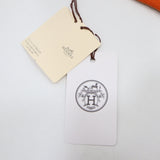 未使用 HERMES エルメス ミニタオル ハンカチ オレンジ コットン 箱有 25k627-15