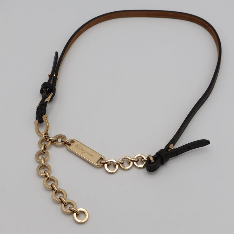 Salvatore Ferragamo サルヴァトーレフェラガモ ベルト ガンチーニ ブラウン 服飾小物 H19643