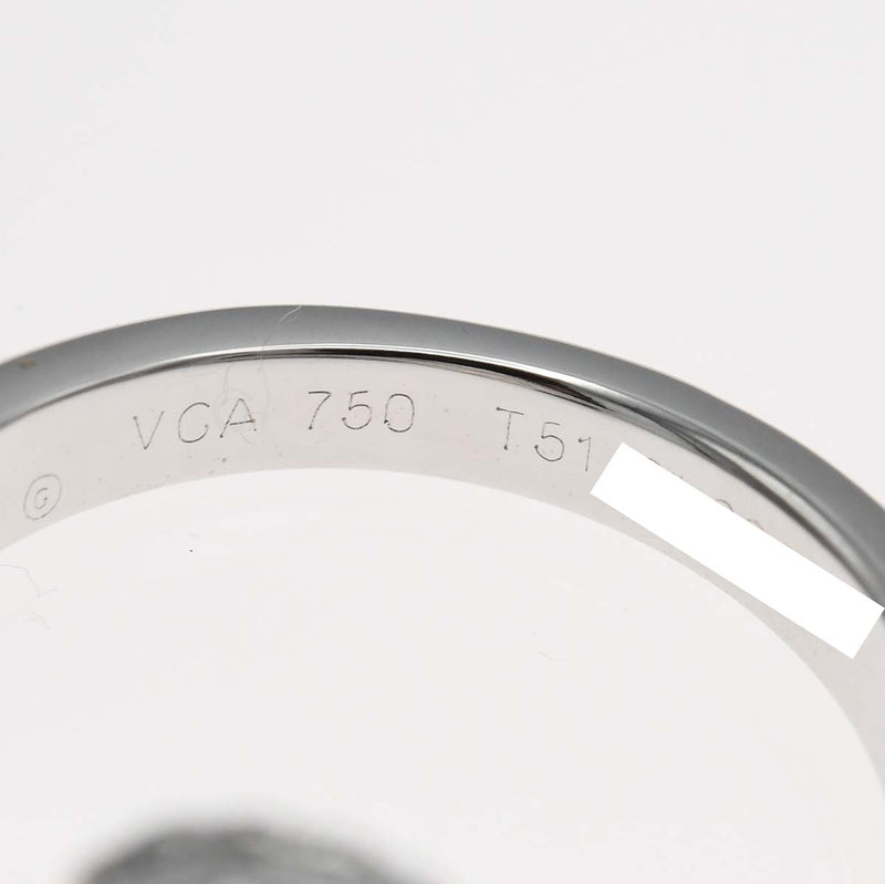 仕上済 VanCleef&Arpels ヴァンクリーフ&アーペル リング 指輪 ヴィンテージアルハンブラ ダイヤ 750 #51 約10.5号 約6.8g 外箱・ケース有 H12429