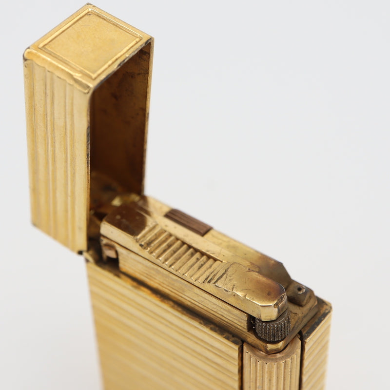 S.T.Dupont デュポン ガスライター LINE1S ライン1S ゴールドカラー ローラー式 着火未確認 H1887