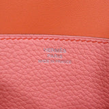 HERMES エルメス 長財布 ドゴンレクトヴェルソ ドゴンロング オレンジ バイカラー X刻印 H1002