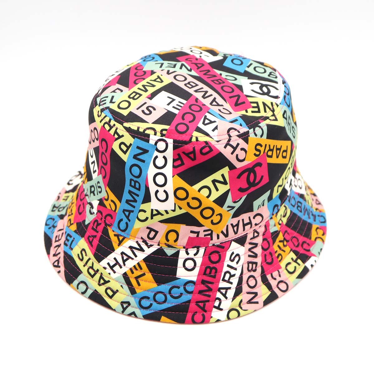 CHANELシャネル　ココマークテリークロスバケットハットM　ホワイトパイル帽子 楽天市場】【中古】シャネル スポーツ ココマーク パイル