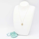 TIFFANY&Co. ティファニー ネックレス シグネチャー クロス コンビ 925 K18 約4.7g アクセサリー 袋 H1856