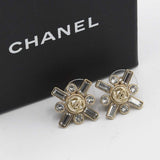 CHANEL シャネル ピアス 2019 ラインストーン B19 S アクセサリー 箱 yo541