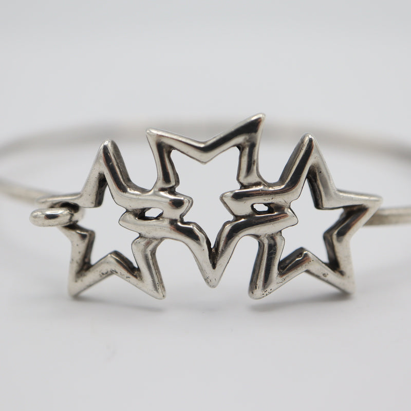TIFFANY＆Co. ティファニー トリプルスター バングル ブレス ブレスレット シルバー925 アクセサリー H20182