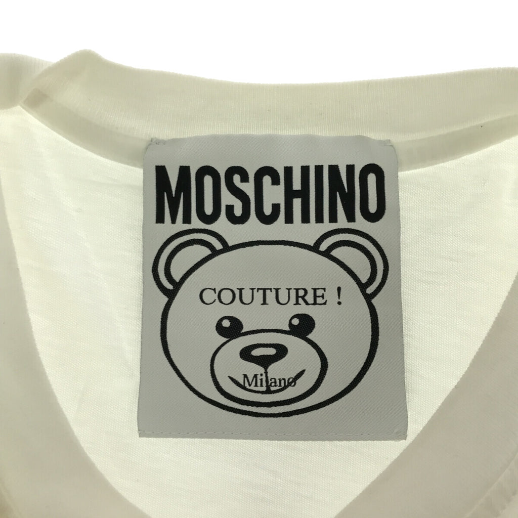 モスキーノ MOSCHINO Tシャツ テディベア THIS IS NOT A MOSCHINO TOY 46サイズ 211ZPV07202040  22s870-2