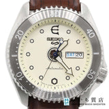 未使用 腕時計 SEIKO セイコー 5スポーツ SBSA103 EVISEN SKATEBOARDSコラボモデル 自動巻き クリーム色文字盤 23s923-4