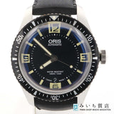 稼働 腕時計 ORIS オリス ダイバーズ65 自動巻き ブラックベゼル ボックス 黒文字盤 メンズ ok1085