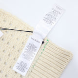 未使用 BOTTEGA VENETA ボッテガ ヴェネタ マフラー OPEN CABLE WOOL SCARF ウール クリーム色 26k493-2