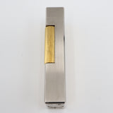 着火未確認 dunhill ダンヒル ライター ローラー式 シルバー×ゴールド ライン ストライプ ビンテージ 喫煙具 コレクション H1884