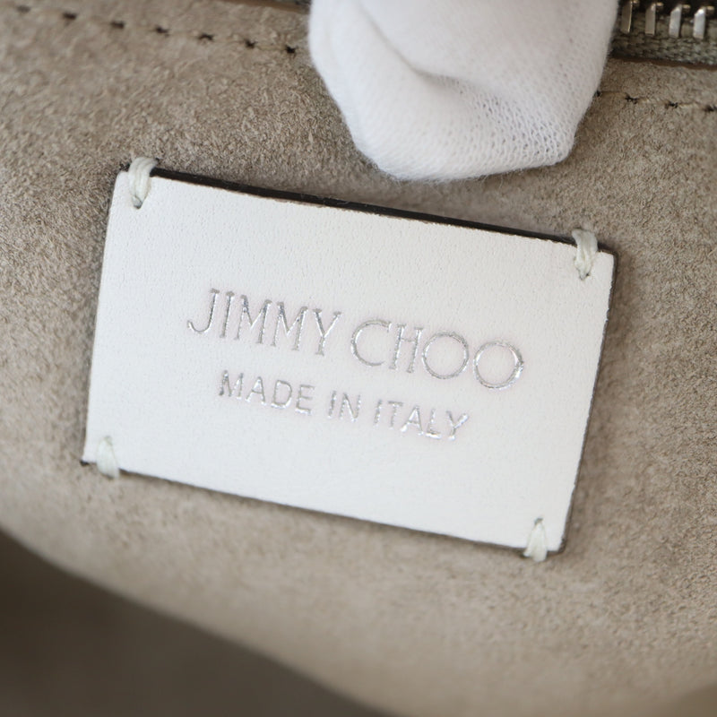 JIMMY CHOO ジミーチュウ 2way ショルダーバッグ ハンドバッグ 鞄 ホワイト レディース H19771