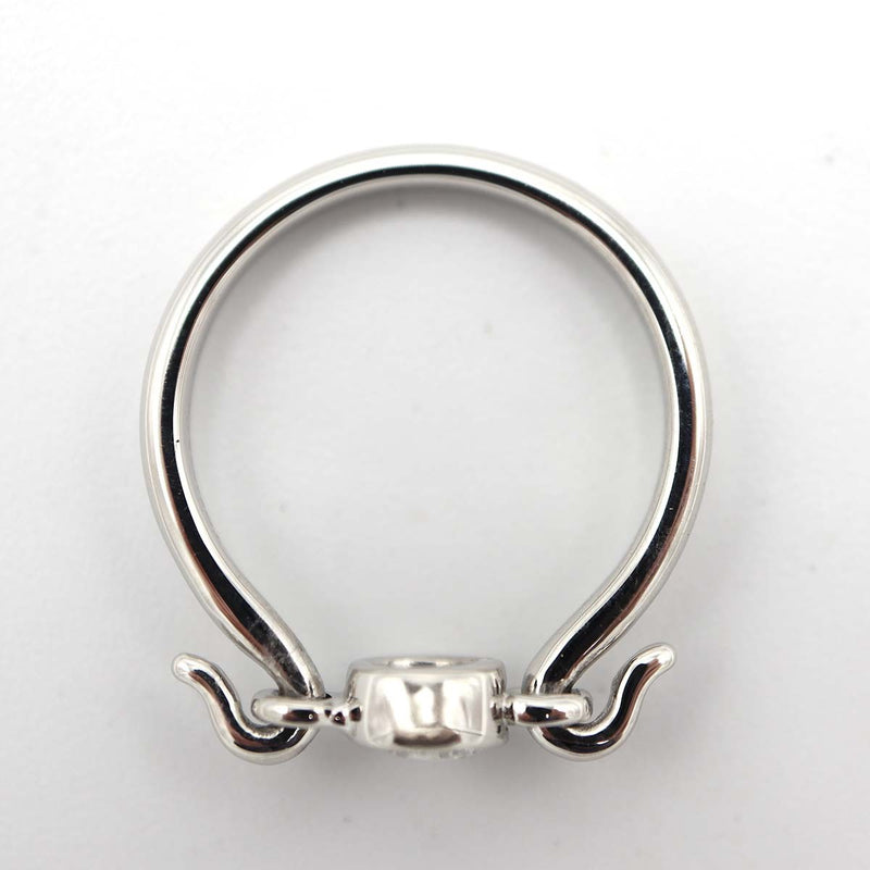 仕上げ済 TIFFANY&Co. ティファニー スワン リング ダイヤ プラチナ Pt950 6.5号 3.2g 箱ケースあり ok1250