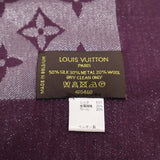 LOUIS VUITTON ルイ・ヴィトン 大判 ストール 410460 140cm モノグラム シャイン パープル ショール yo1211