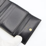 CELINE セリーヌ 財布 マカダム ブラック ミニ財布 2つ折り財布 服飾小物 箱有 H10132