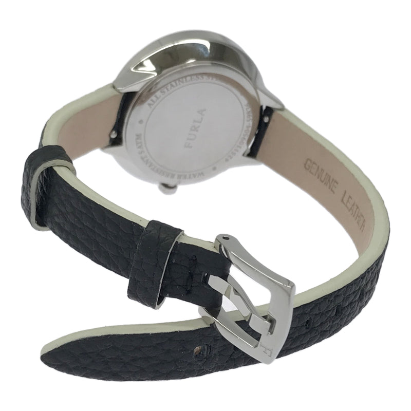 稼働 腕時計 FURLA フルラ 4251109504 クォーツ シルバー色文字盤 2025.08電池交換済 19S423-2