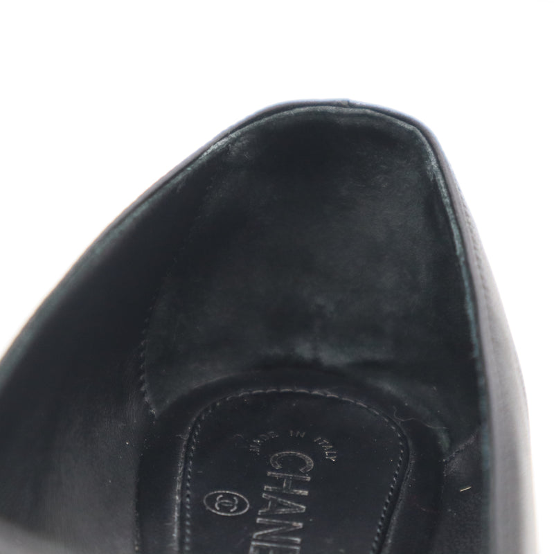 CHANEL シャネル 靴 G38897 37C 約24cm ココマーク パンプス ブラック
