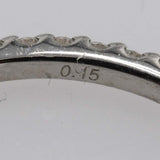 仕上げ済 STAR JEWELRY スタージュエリー リング ダイヤ 8号 pt950 D0.15 約1.5g ジュエリー ◆ 30k54-357
