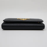 PRADA プラダ キーケース 1PG004 ブラックゴールドカラー 22s365-1