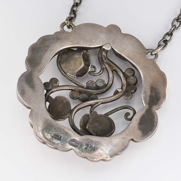 Georg Jensen ジョージジェンセン ネックレス ムーンストーン ムーンライトブロッサム シルバー 925 約29.6g アクセサリー H15845
