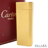 Cartier カルティエ ガスライター ローラー式 五角形 ペンタゴン ゴールドカラー 喫煙具 箱 ok1513