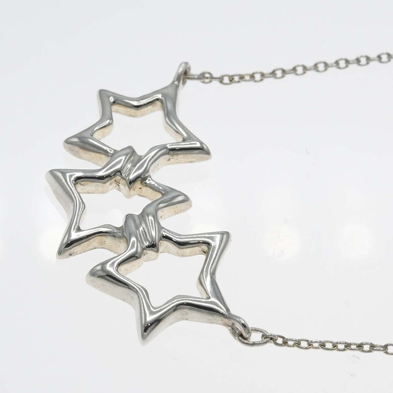 TIFFANY&Co. ティファニー ネックレス トリプルスター 星 925 シルバー 約2.6g アクセサリー H20822