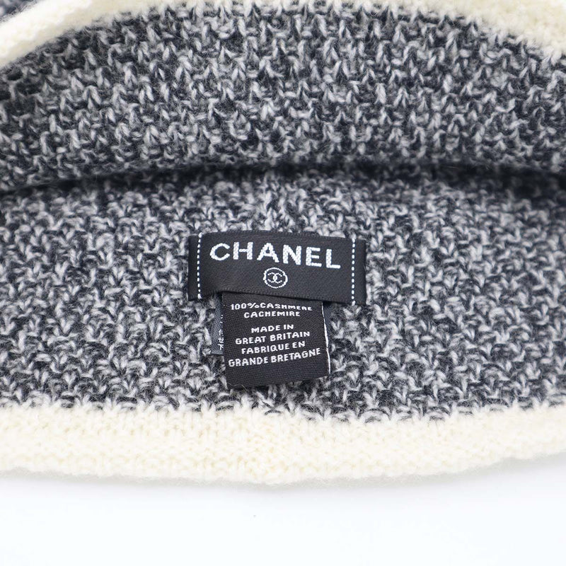 CHANEL シャネル ニット帽 カシミヤ100％ ココマーク ニットキャップ グレー系 帽子 H20902