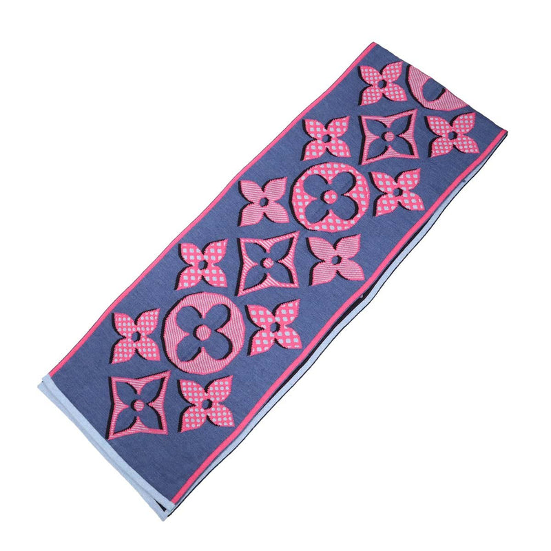 LOUIS VUITTON ルイヴィトン LV マフラー M73895 エシャルプ・ジャイアントポップ ウール100％ リバーシブル 箱有 M4393