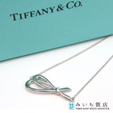 仕上げ済み Tiffany & Co. ティファニー ボウ ブレスレット ホワイト 750 全長：約18cm 総重量：約3.6g 箱 アクセサリー H1981