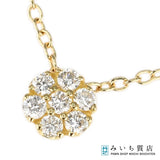 仕上済 Ponte Vecchio ポンテヴェキオ PV ネックレス K18 D0.14 2.0g ジュエリー ok595
