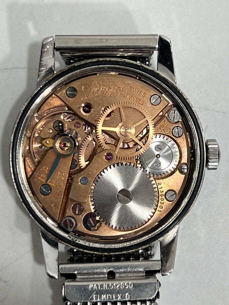 腕時計 稼働 OMEGA オメガ シーマスター 30 135.007-66 cal.286 手巻き シルバー色文字盤 ベルト社外品 箱有 H1289