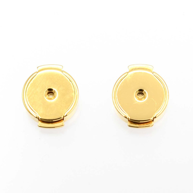 HERMES エルメス ピアス カージュドアッシュ Hキューブ オレンジ/ゴールドカラー アクセサリー レディース 5.8g ok1050