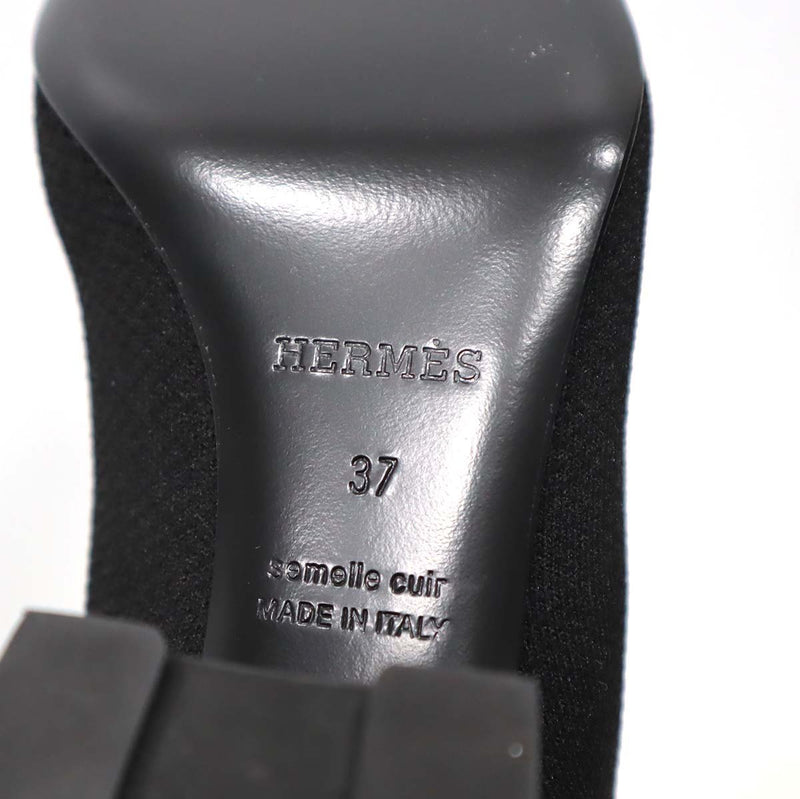 美品 HERMES エルメス H222097Z フォンテーヌ ソックスブーツ ロング シューズ サイズ37 24cm 箱あり H13446