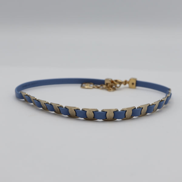 Salvatore Ferragamo フェラガモム ブレスレット 水色 約11.3g アクセサリー 箱袋有 H4557