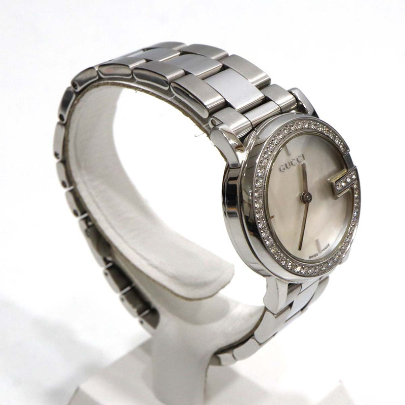 稼働 腕時計 GUCCI グッチ Gラウンド ダイヤベゼル 101L クォーツ
