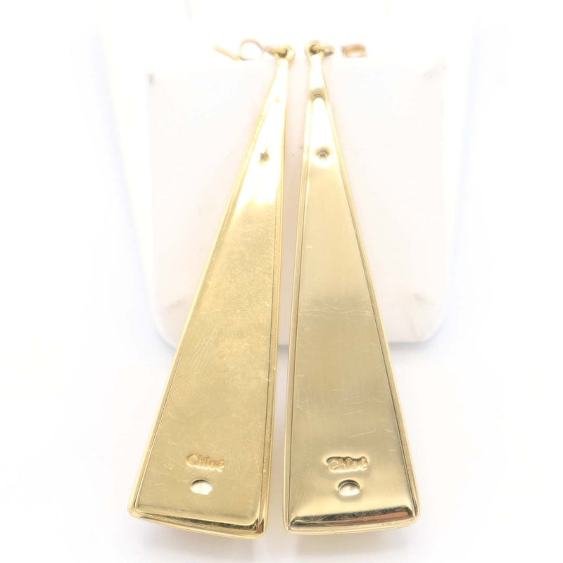 Chloe クロエ ピアス トライアングル 三角型 約30.8g ゴールドカラー アクセサリー 24k518-2