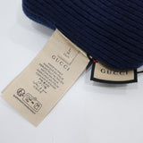 タグ付未使用 GUCCI グッチ 772562 4G200 ニットキャップ ニット帽 ビーニー Lサイズ ネイビー H22379