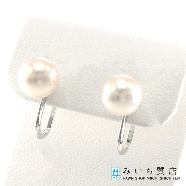 TASAKI タサキ イヤリング SV シルバー パール 7.9mm 約2.8g アクセサリー H8839
