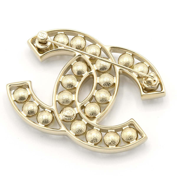 CHANEL シャネル ブローチ ココマーク フェイクパール A64978 30.7g アクセサリー 箱有 yo1365
