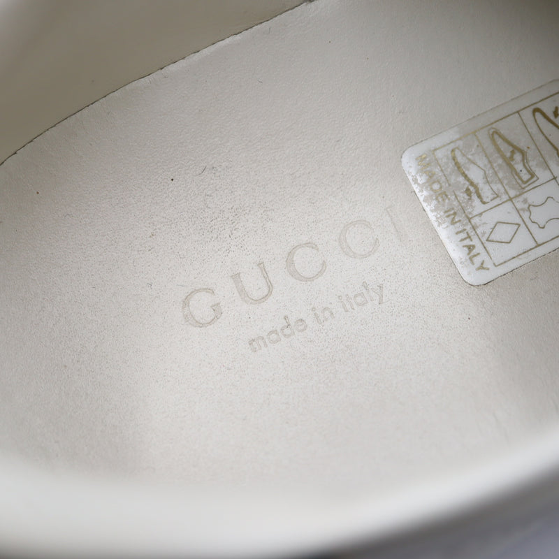 GUCCI グッチ 438218 スニーカー エース シェリーライン フェイクパール サイズ36 ホワイト系 箱・保管袋有 ok1216