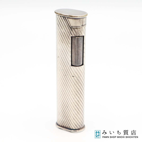 dunhill ダンヒル ガスライター スリム ローラー式 シルバーカラー 喫煙具 着火未確認 M619-2