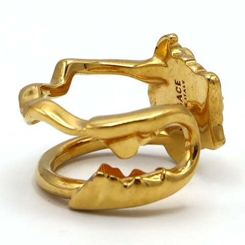 GIANNI VERSACE ヴェルサーチ リング メデューサ 13号 ゴールドカラー 約8.3g アクセサリー H9663