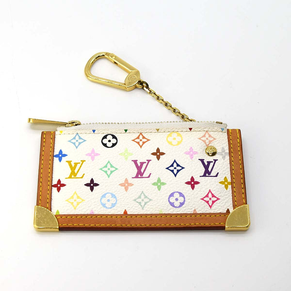 LV　マルチ　コインケース　マルチカラー　ポシェットクレ　ホワイト　M92655 LOUIS VUITTON H4979