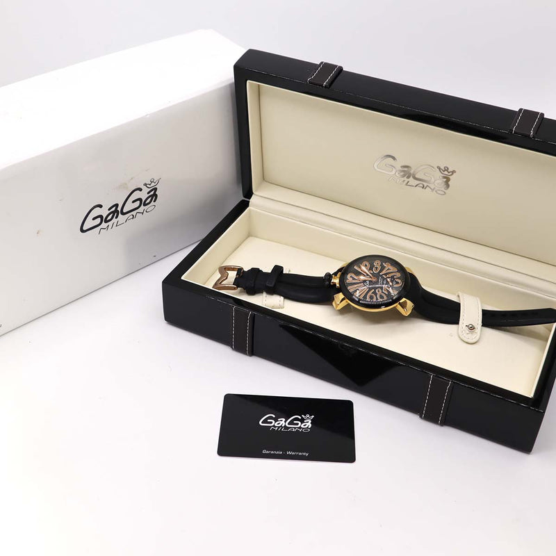 腕時計 ガガミラノ マヌアーレ 5014.01S 手巻き メンズ GaGa MILANO 23k32-1