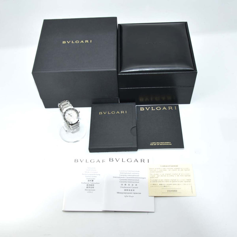 腕時計 BVLGARI ブルガリ BBL 26 S ブルガリブルガリ 12P ダイヤモンド シェル文字盤 クォーツ H310