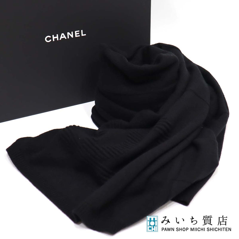 B詳細CHANEL シャネル マフラー - 黒 - urtrs.ba