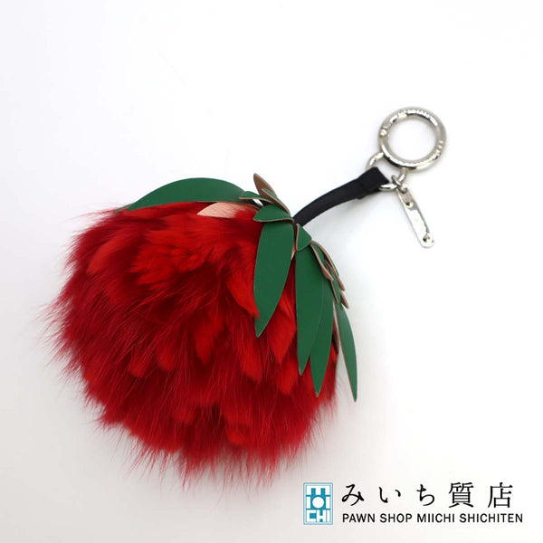 FENDIチャーム ポンポンチャーム ブラウン | Fendi