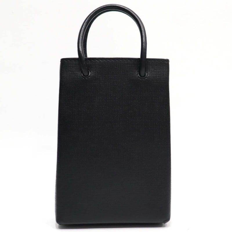 バレンシアガ BALENCIAGA ミニ shopping バッグ Shopping Phone Holder バッグ スクエアカーフ ブラック  H4222